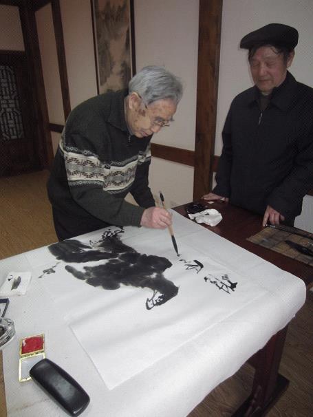 陳瑞鼎一行來(lái)合肥天方茶藝館考察