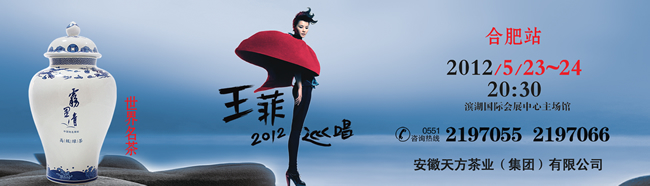 “霧裡青” 2012年王菲巡迴演唱會(huì)合肥站將開(kāi)演